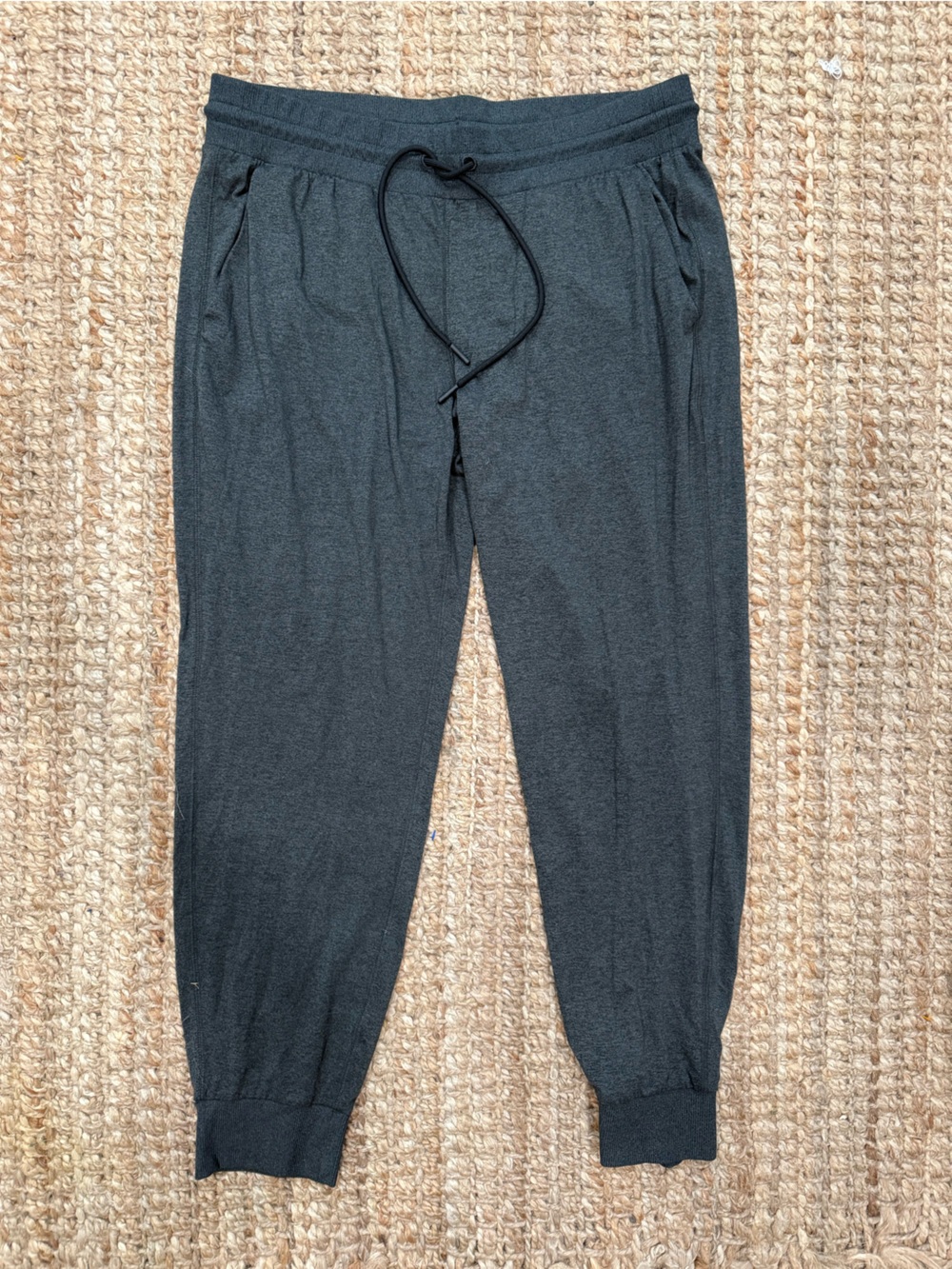 Athleta Super Soft Dark Grey Wide Leg Drawstring Lounge Pants